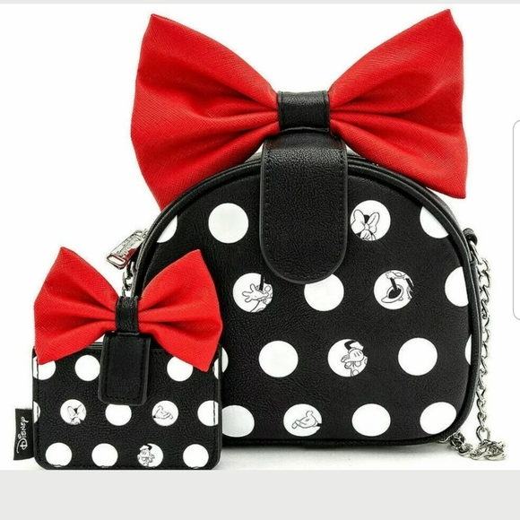 Loungefly Handbags - NWT-Loungefly Disney Minnie Mouse Crossbdy/Wallet